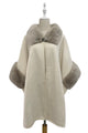 Cosy Faux Fur Trim Buckle Wool Jacket