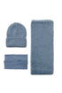 Fluffy Knitted Scarf, Hat & Fingerless Glove Set