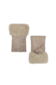 Diamante & Faux Fur Trim Fingerless Gloves