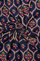 Traditional Tulip Print Wool Frayed Scarf