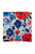 Painted Floral Print Frayed Square Scarf