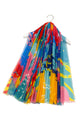 Artistic Loveheart Frayed Square Scarf