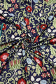 Mixed Floral  Style Wool Frayed Scarf