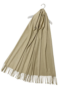 Soft Plain Cashmere Tassel Scarf