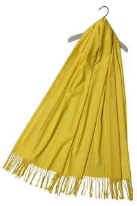 Soft Plain Cashmere Tassel Scarf