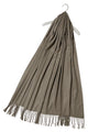 Soft Plain Cashmere Tassel Scarf