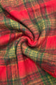 Large Tartan Check Wool Cosy Tassel Scarf