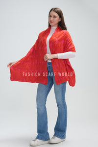 Cute 3D Love Heart Knitted Wool Scarf
