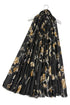 Stemmed Flower & Gold Foiled Frayed Scarf