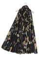 Stemmed Flower & Gold Foiled Frayed Scarf