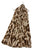 Leopard Print Wool Frayed Scarf