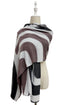 Art Deco Print Wool Frayed Scarf
