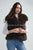 Oversized Lapel Faux Fur Gilet