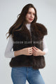 Oversized Lapel Faux Fur Gilet