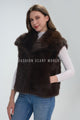 Oversized Lapel Faux Fur Gilet
