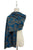 Intricate Paisley Print Wool Frayed Scarf