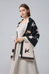 Mixed Dog Print Wool Frayed Scarf