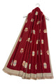 Owl Print Wool Frayed Scarf