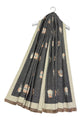 Owl Print Wool Frayed Scarf