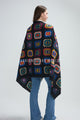 Retro Circle Wool Frayed Scarf