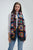 Retro Circle Wool Frayed Scarf