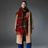 Tartan Check Wool Tassel Scarf
