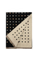 Mini Polka Dot Reversible Wool Frayed Scarf