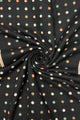 Mini Polka Dot Reversible Wool Frayed Scarf