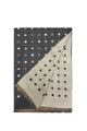 Mini Polka Dot Reversible Wool Frayed Scarf