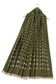 Mini Polka Dot Reversible Wool Frayed Scarf