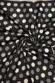 Polka Dot Reversible Wool Frayed Scarf