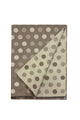 Polka Dot Reversible Wool Frayed Scarf