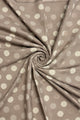 Polka Dot Reversible Wool Frayed Scarf