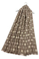 Polka Dot Reversible Wool Frayed Scarf