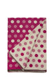 Polka Dot Reversible Wool Frayed Scarf