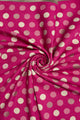 Polka Dot Reversible Wool Frayed Scarf