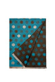 Polka Dot Reversible Wool Frayed Scarf