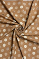 Polka Dot Reversible Wool Frayed Scarf