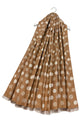 Polka Dot Reversible Wool Frayed Scarf
