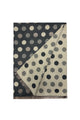 Polka Dot Reversible Wool Frayed Scarf