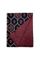 Traditional Tulip Print Wool Frayed Scarf