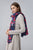 Colourful Bird & Floral Print Wool Frayed Scarf