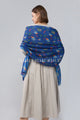 Robin & Berry Print Frayed Scarf