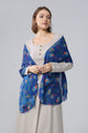 Robin & Berry Print Frayed Scarf