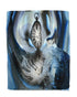 Surrealism Clock Art Inspired Print Frayed Scarf
