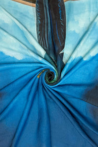 Apple René Magritte Inspired Art Print Frayed Scarf