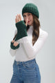 Cosy Plain Knitted Fingerless Gloves