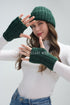 Cosy Plain Knitted Fingerless Gloves