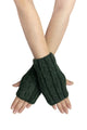 Cosy Plain Knitted Fingerless Gloves
