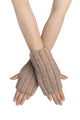 Cosy Plain Knitted Fingerless Gloves